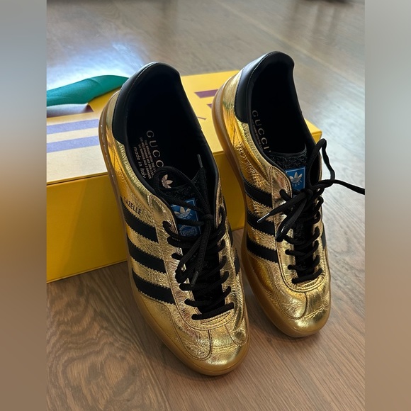 Adidas x Gucci gazelle. Size 10.5 Excellent condition. Worn 2x - Picture 2 of 10